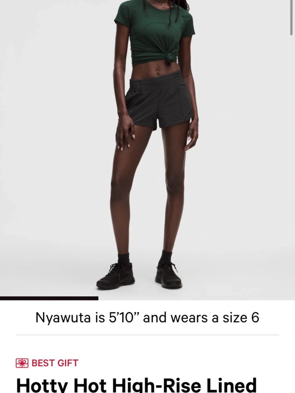 lululemon athletica Black Women's Hottie Hot Shorts